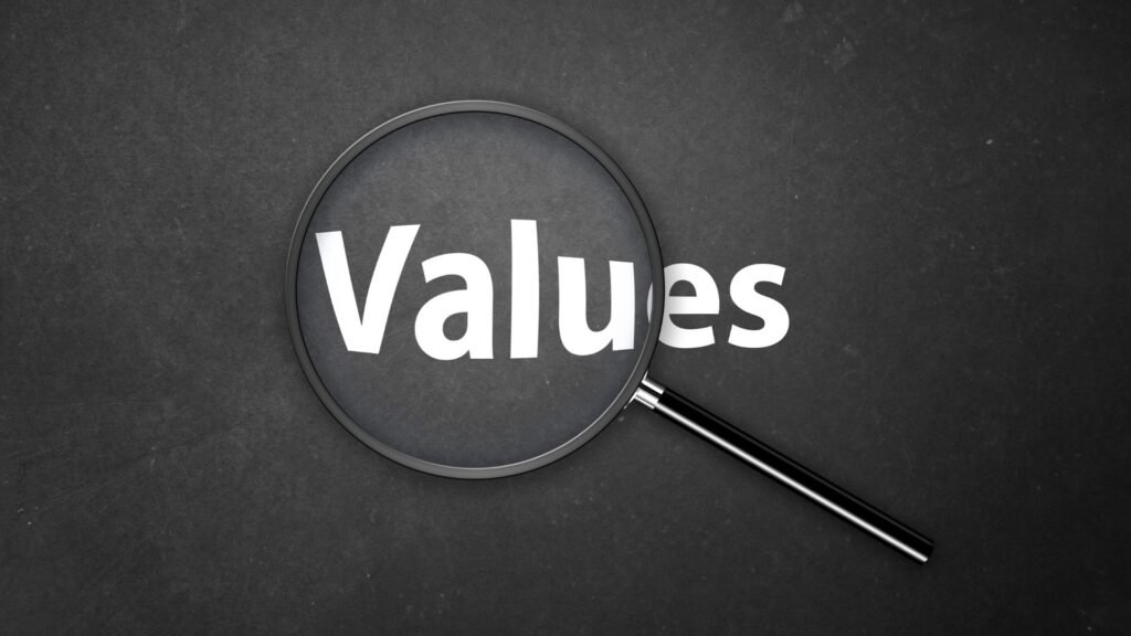 definir os valores da sua marca