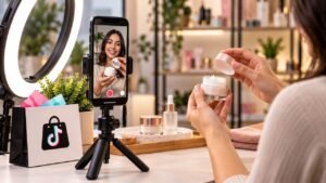 Demonstração de produto em vídeo curto para TikTok Shop